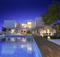 Modern Contemporary Villa Elevation Houston