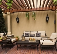 Trellised Outdoor Privacy Patio