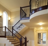 New Construction of Stairs in Luxury Townhome Houston